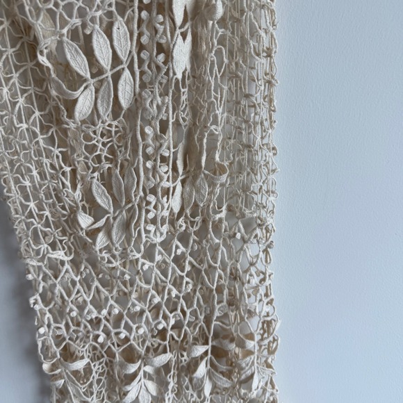 For Love and Lemons Melrose Leaf Motif Crochet Knit Maxi Skirt Size Medium - Picture 7 of 9